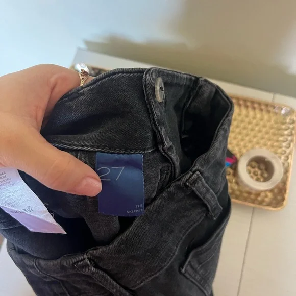 Anthropologie The Skipper Wide Leg Black Pants size 27 - Picture 8 of 8